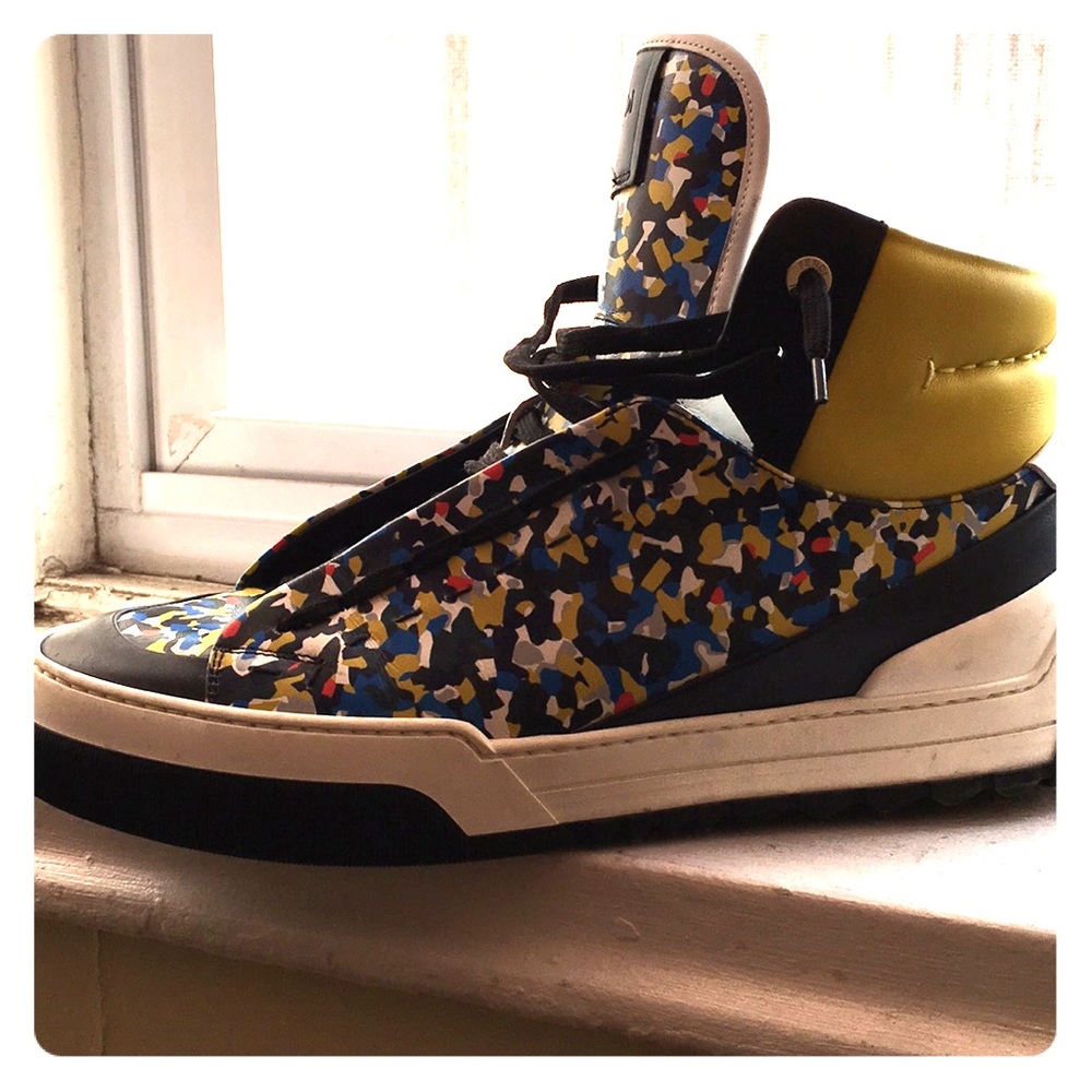 Multicolor Hightop Fendi Sneakers
